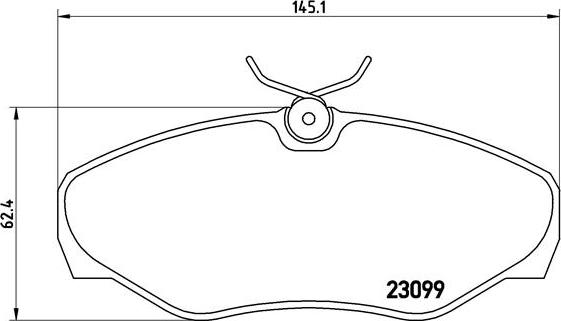 Brembo P 56 061 - Тормозные колодки, дисковые, комплект autospares.lv