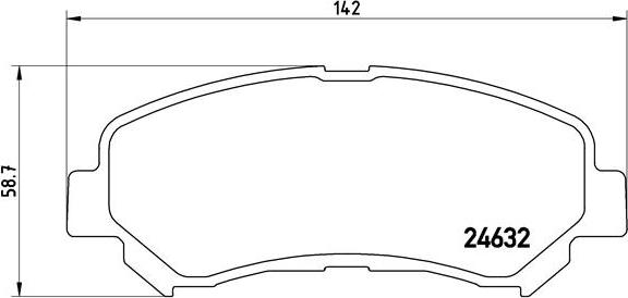 Brembo P 56 062 - Тормозные колодки, дисковые, комплект autospares.lv