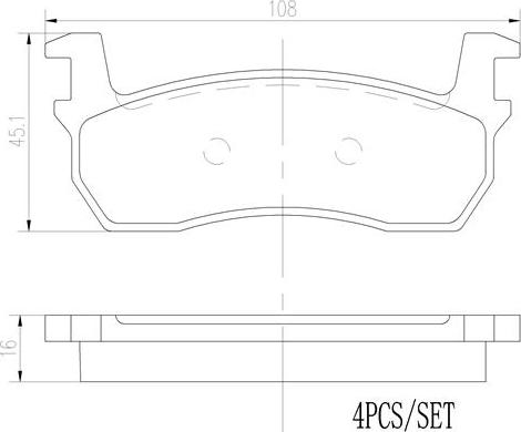 Brembo P56013N - Тормозные колодки, дисковые, комплект autospares.lv