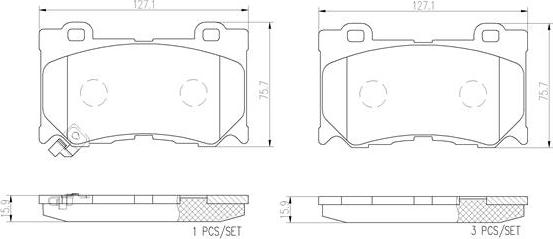 Brembo P56084N - Тормозные колодки, дисковые, комплект autospares.lv