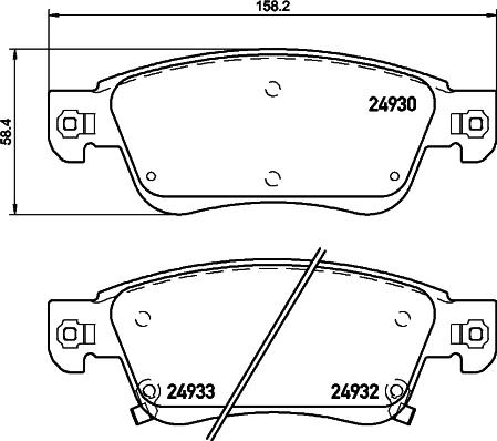 Brembo P 56 080 - Тормозные колодки, дисковые, комплект autospares.lv