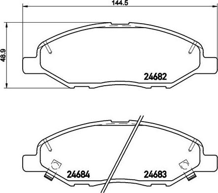 Brembo P 56 088 - Тормозные колодки, дисковые, комплект autospares.lv