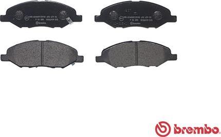 Brembo P 56 088 - Тормозные колодки, дисковые, комплект autospares.lv