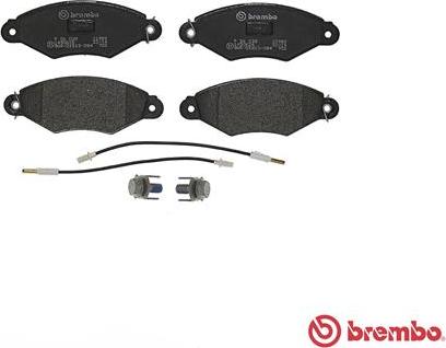 Brembo P 56 038 - Тормозные колодки, дисковые, комплект autospares.lv