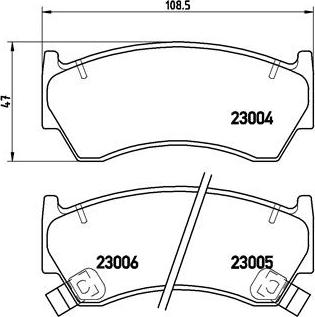 Brembo P 56 033 - Тормозные колодки, дисковые, комплект autospares.lv