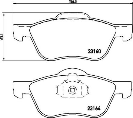 Brembo P 56 037 - Тормозные колодки, дисковые, комплект autospares.lv