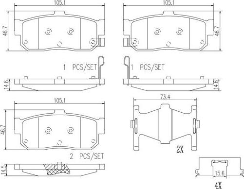 Brembo P56029N - Тормозные колодки, дисковые, комплект autospares.lv