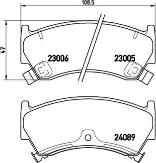 Brembo P 56 026 - Тормозные колодки, дисковые, комплект autospares.lv