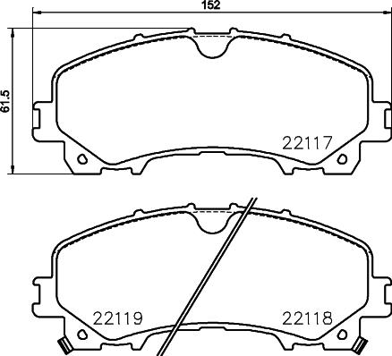 Brembo P 56 106 - Тормозные колодки, дисковые, комплект autospares.lv