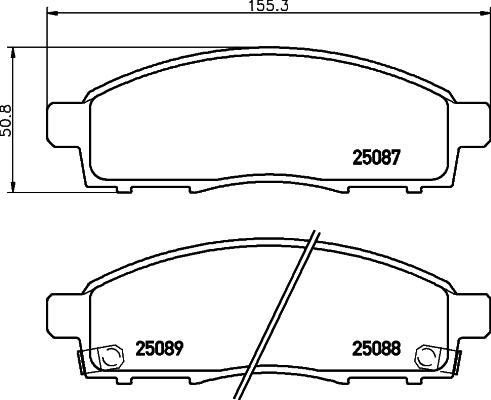 Brembo P56102N - Тормозные колодки, дисковые, комплект autospares.lv