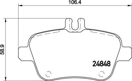 Brembo P 50 091X - Тормозные колодки, дисковые, комплект autospares.lv