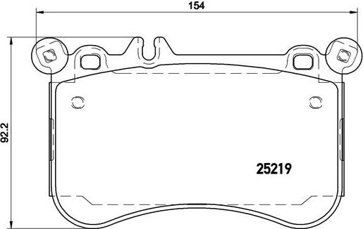 Brembo P 50 097 - Тормозные колодки, дисковые, комплект autospares.lv