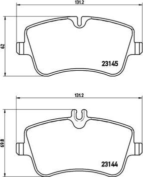 Brembo P 50 045X - Тормозные колодки, дисковые, комплект autospares.lv