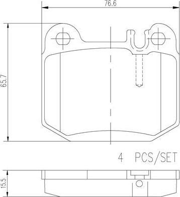 Brembo P50043N - Тормозные колодки, дисковые, комплект autospares.lv