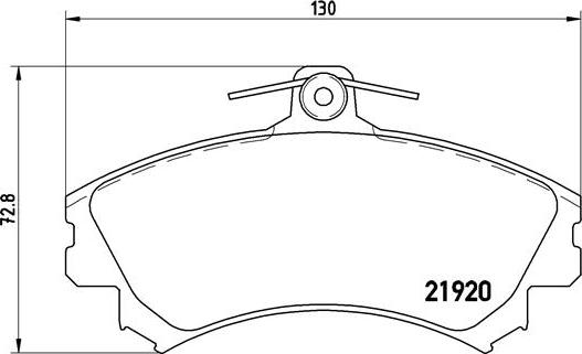 Brembo P 50 055 - Тормозные колодки, дисковые, комплект autospares.lv