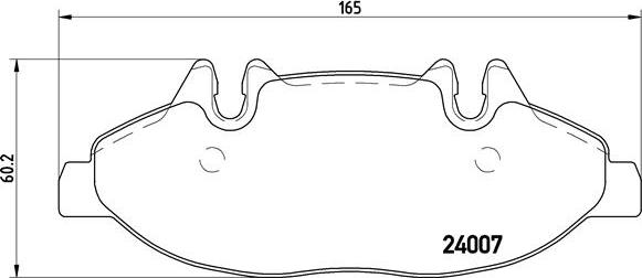 Brembo P 50 050 - Тормозные колодки, дисковые, комплект autospares.lv