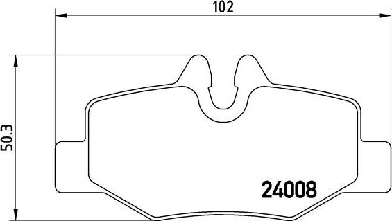 Brembo P 50 051 - Тормозные колодки, дисковые, комплект autospares.lv