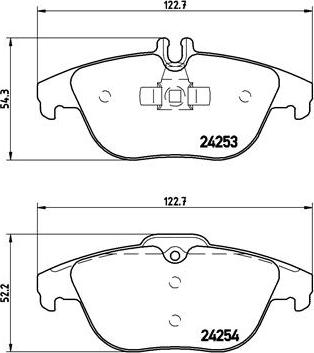 Brembo P 50 068X - Тормозные колодки, дисковые, комплект autospares.lv