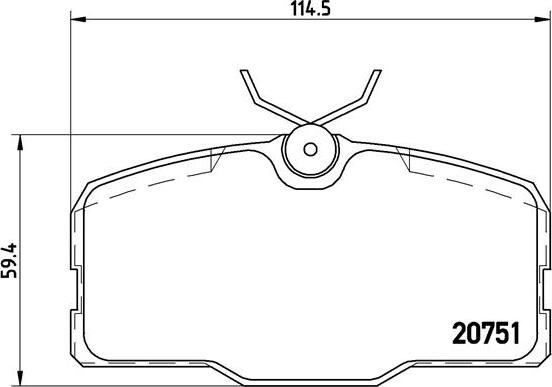 Brembo P 50 006 - Тормозные колодки, дисковые, комплект autospares.lv