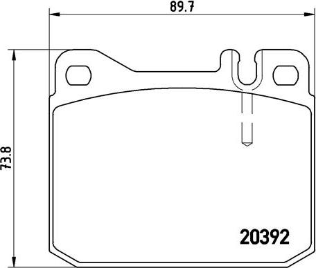 Brembo P 50 002 - Тормозные колодки, дисковые, комплект autospares.lv