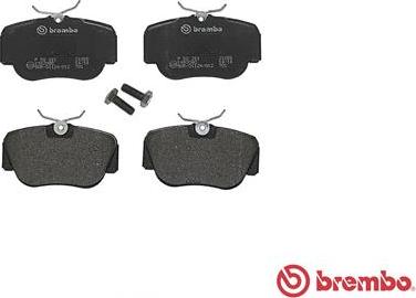 Brembo P 50 011 - Тормозные колодки, дисковые, комплект autospares.lv