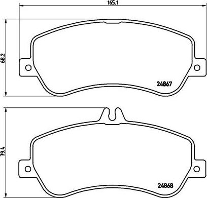 Brembo P 50 086 - Тормозные колодки, дисковые, комплект autospares.lv