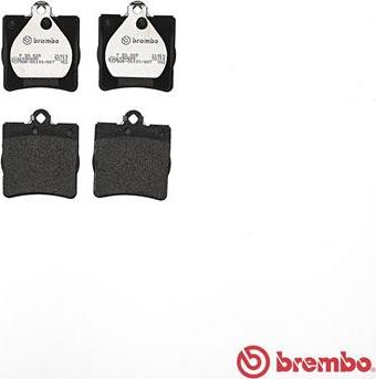 Brembo P 50 025 - Тормозные колодки, дисковые, комплект autospares.lv