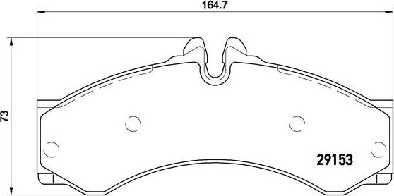 Brembo P 50 028 - Тормозные колодки, дисковые, комплект autospares.lv