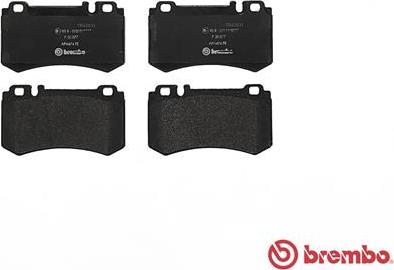 Brembo P 50 077 - Тормозные колодки, дисковые, комплект autospares.lv