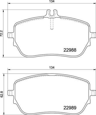 Brembo P 50 146 - Тормозные колодки, дисковые, комплект autospares.lv