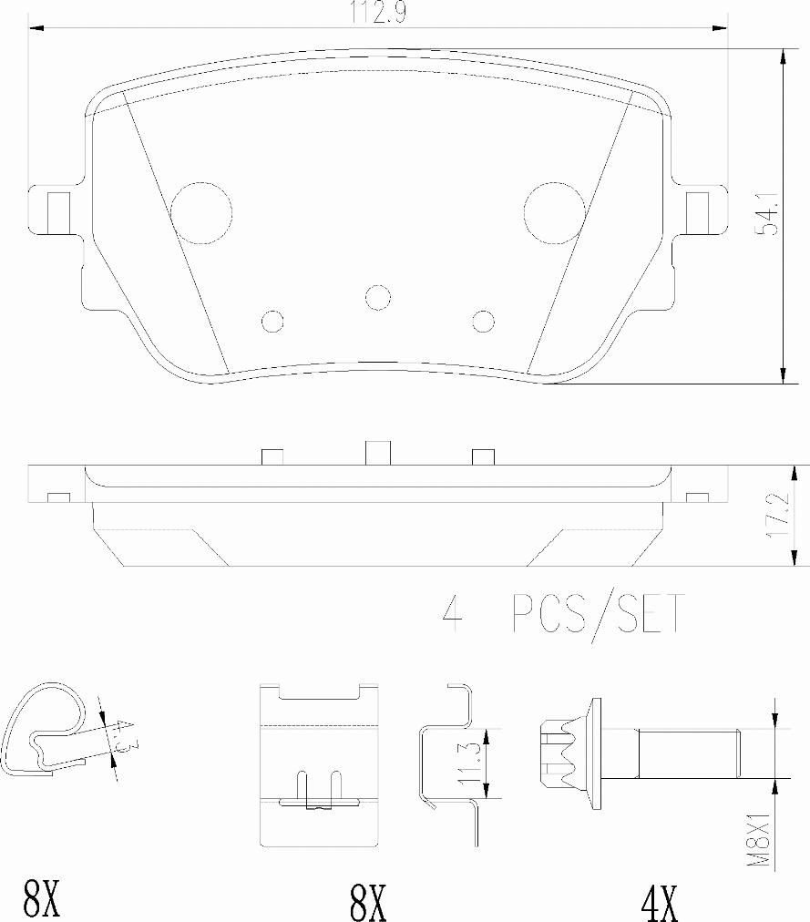 Brembo P50148N - Тормозные колодки, дисковые, комплект autospares.lv