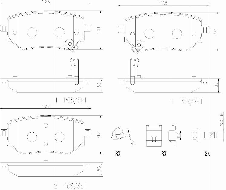 Brembo P50153N - Тормозные колодки, дисковые, комплект autospares.lv