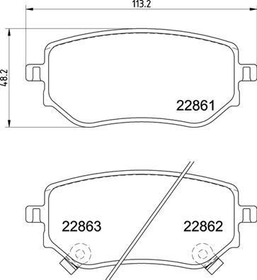 Brembo P 50 153 - Тормозные колодки, дисковые, комплект autospares.lv