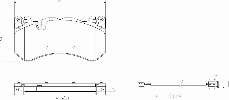 Brembo P50164N - Тормозные колодки, дисковые, комплект autospares.lv