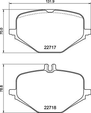 Brembo P 50 167 - Тормозные колодки, дисковые, комплект autospares.lv