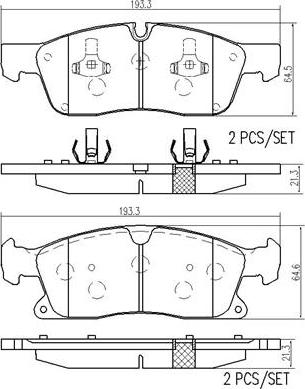 Brembo P50109N - Тормозные колодки, дисковые, комплект autospares.lv