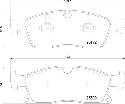 Brembo P 50 109 - Тормозные колодки, дисковые, комплект autospares.lv