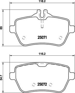 Brembo P 50 103 - Тормозные колодки, дисковые, комплект autospares.lv