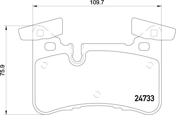 Brembo P 50 110 - Тормозные колодки, дисковые, комплект autospares.lv