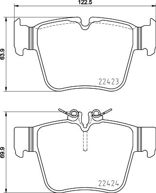 Brembo P 50 133 - Тормозные колодки, дисковые, комплект autospares.lv