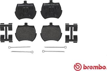 Brembo P 52 002 - Тормозные колодки, дисковые, комплект autospares.lv