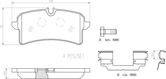 Brembo P65040N - Тормозные колодки, дисковые, комплект autospares.lv