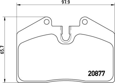 Brembo P 65 004 - Тормозные колодки, дисковые, комплект autospares.lv