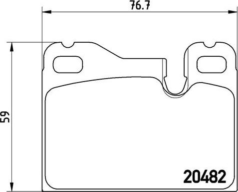 Brembo P 65 003 - Тормозные колодки, дисковые, комплект autospares.lv