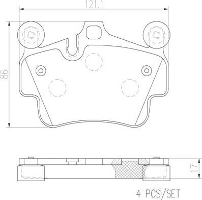 Brembo P65014N - Тормозные колодки, дисковые, комплект autospares.lv