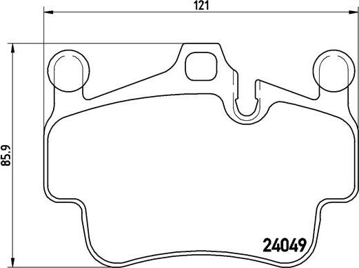 Brembo P 65 014 - Тормозные колодки, дисковые, комплект autospares.lv