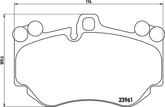 Brembo P 65 016 - Тормозные колодки, дисковые, комплект autospares.lv