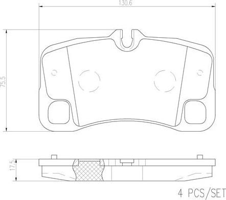 Brembo P65013N - Тормозные колодки, дисковые, комплект autospares.lv