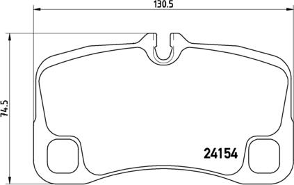 Brembo P 65 012 - Тормозные колодки, дисковые, комплект autospares.lv