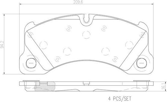 Brembo P65017N - Тормозные колодки, дисковые, комплект autospares.lv